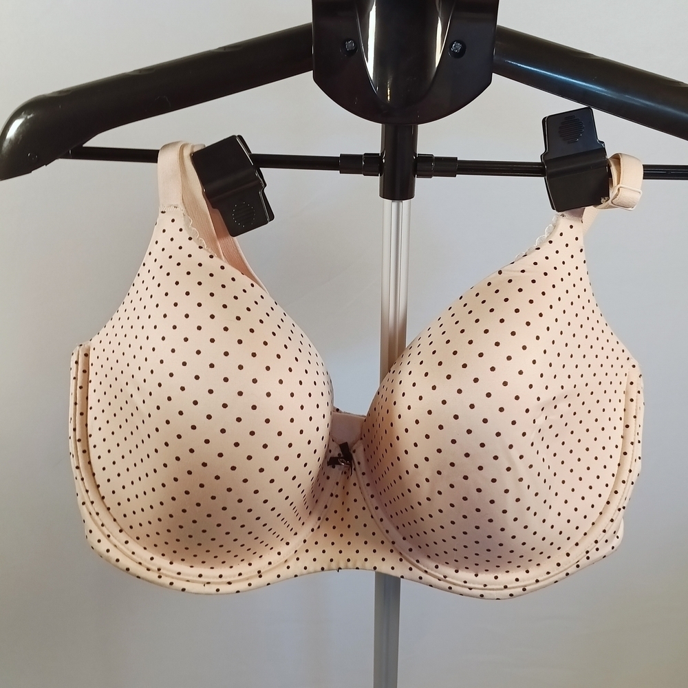 Victoria's Secret Pink and Black Polka Dot Bra Purest Pink - Picture 9 of 10